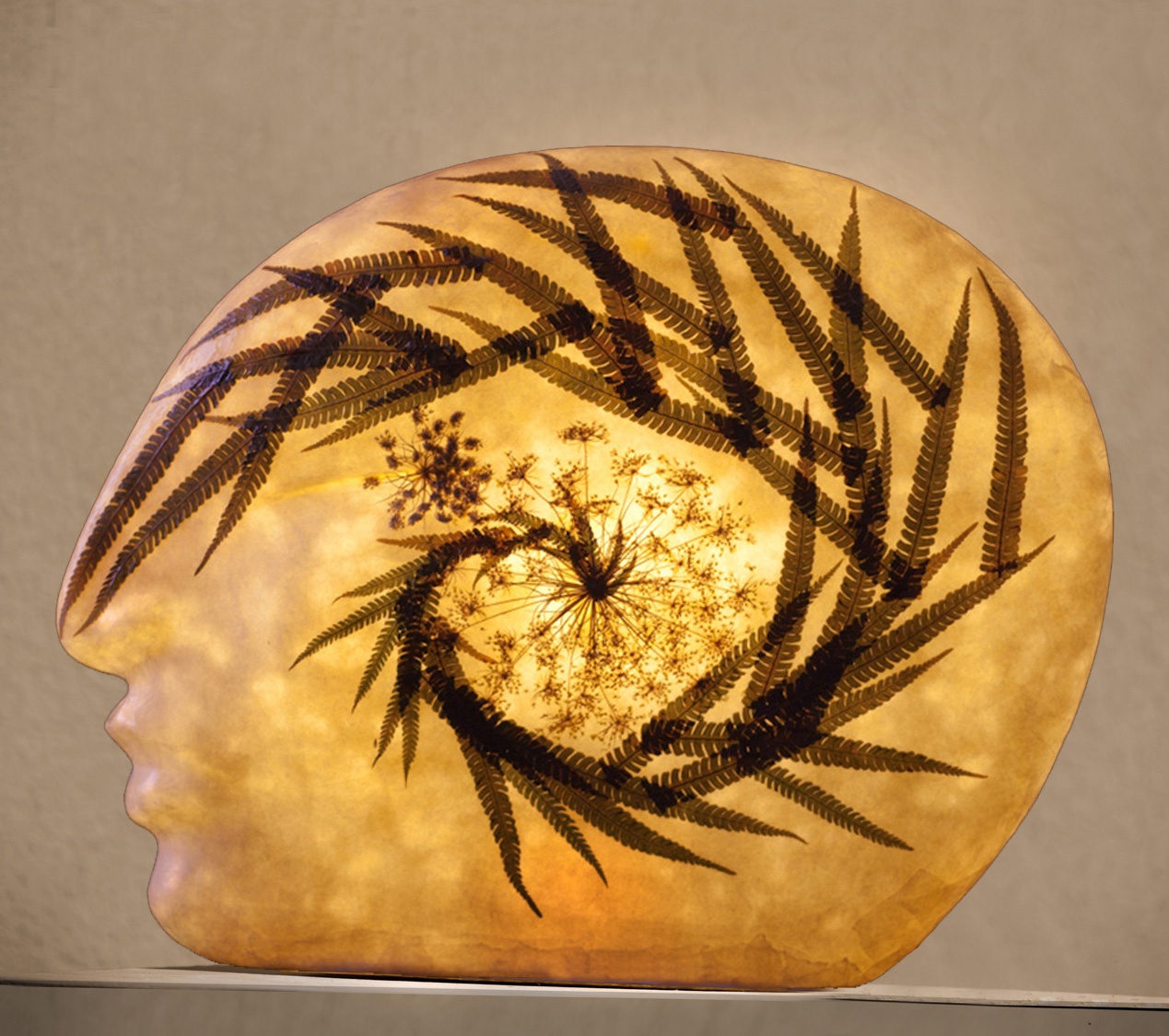 Lichtobjekt Lichtckulptur Kopf