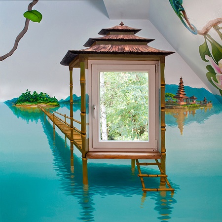 Wandbild im Kinderzimmer - Bali - 15qm Acryl
